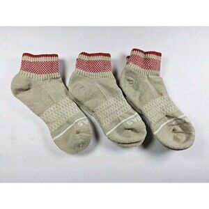 Bombas Merino Wool Athletic Quarter Socks Lot Of 3 Pairs Youth Size